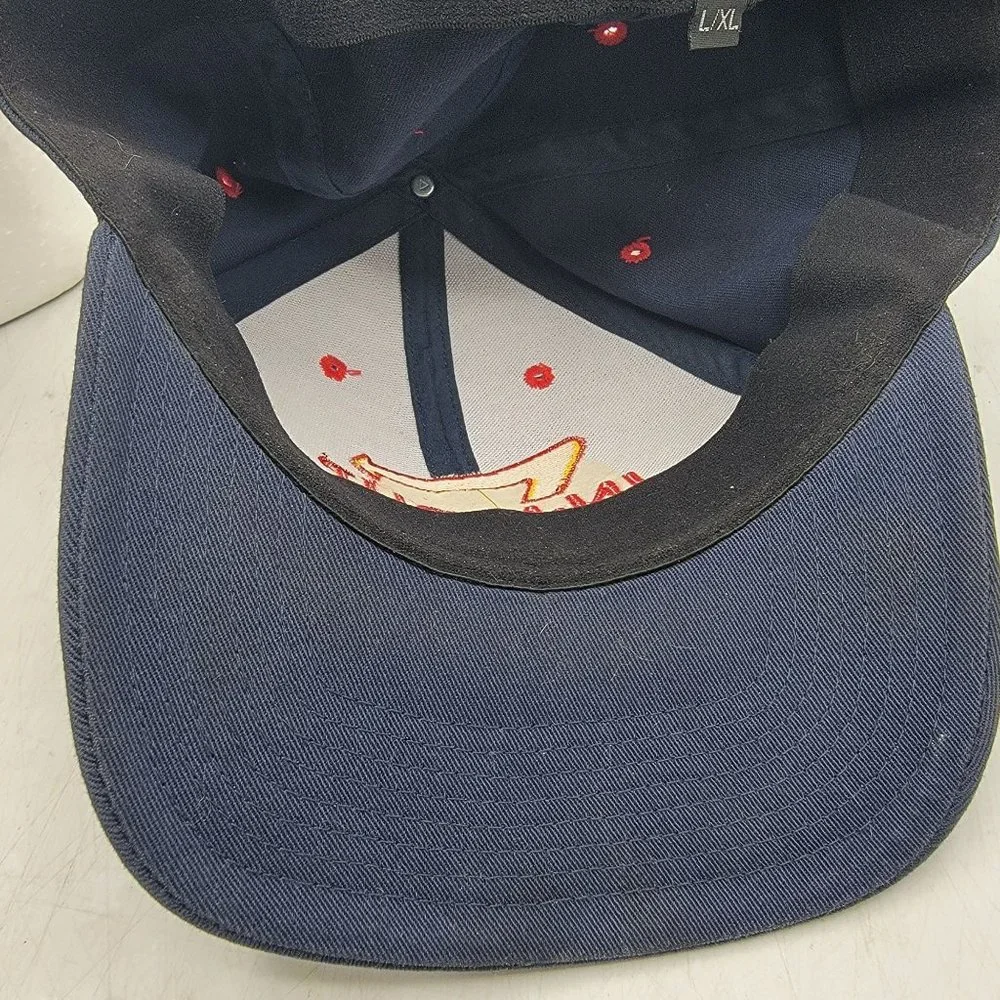 In N Out Burger Large XL Blue Fitted Hat Cap California Outdoors Comfort Nice